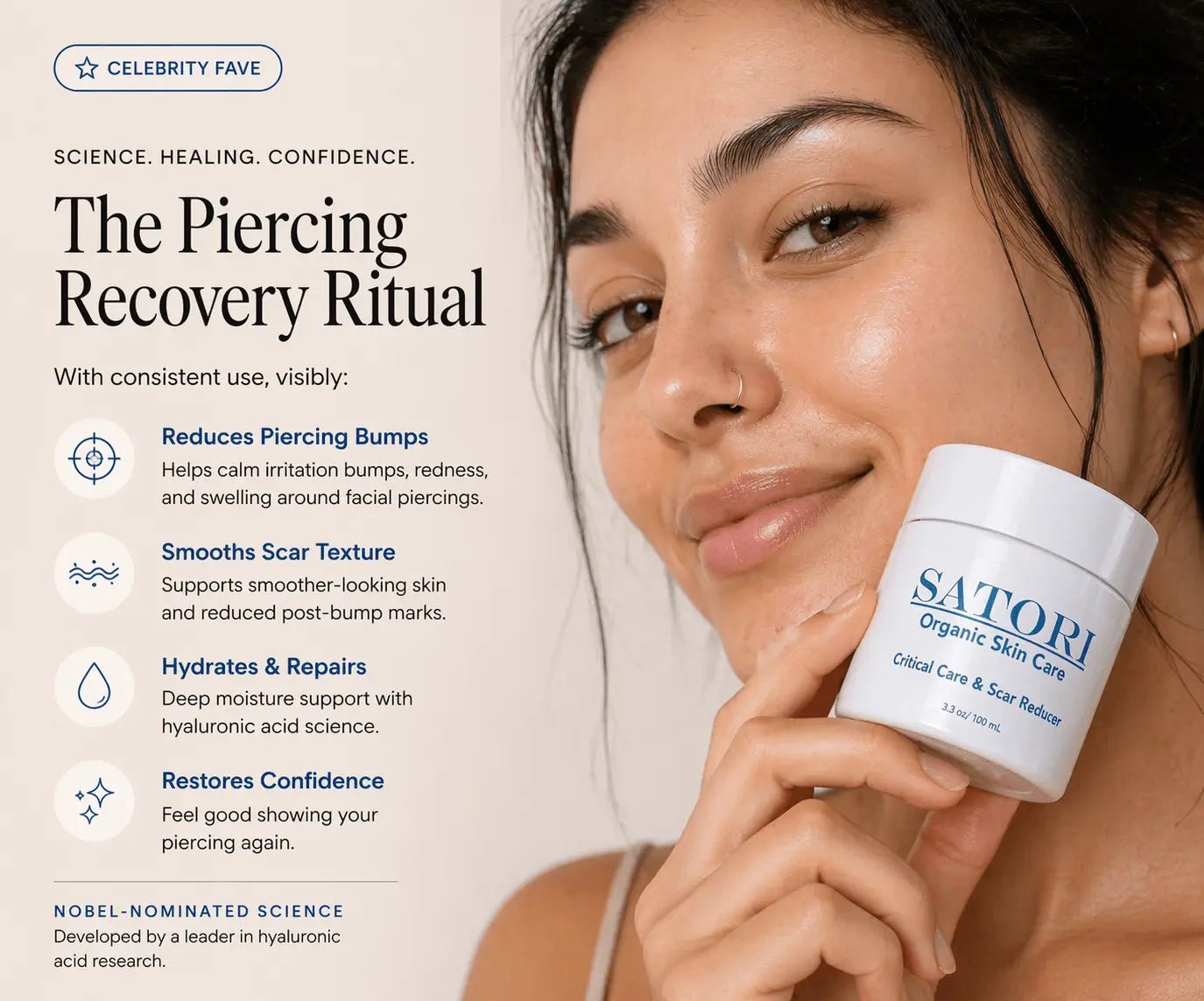 Critical Care Piercing Bump & Scar Reducer Satori Cosmetics